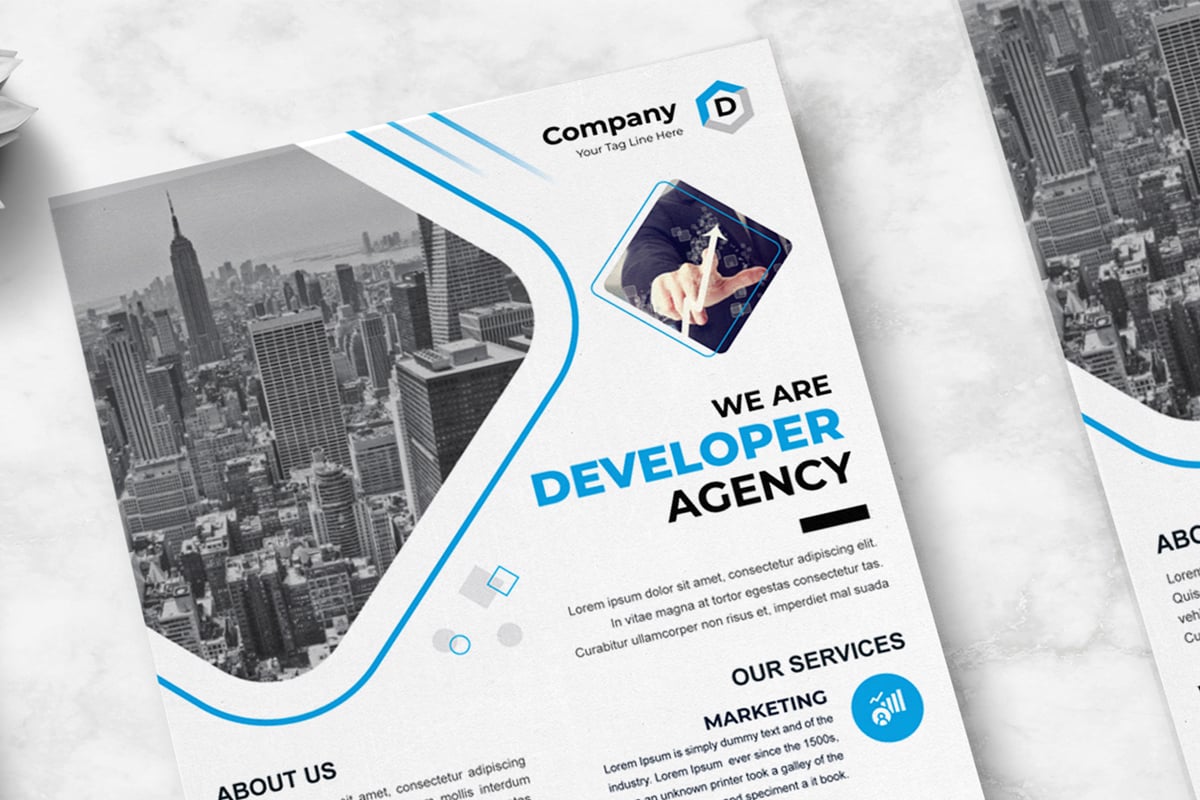 corporate Marketing Agency Flyer Template