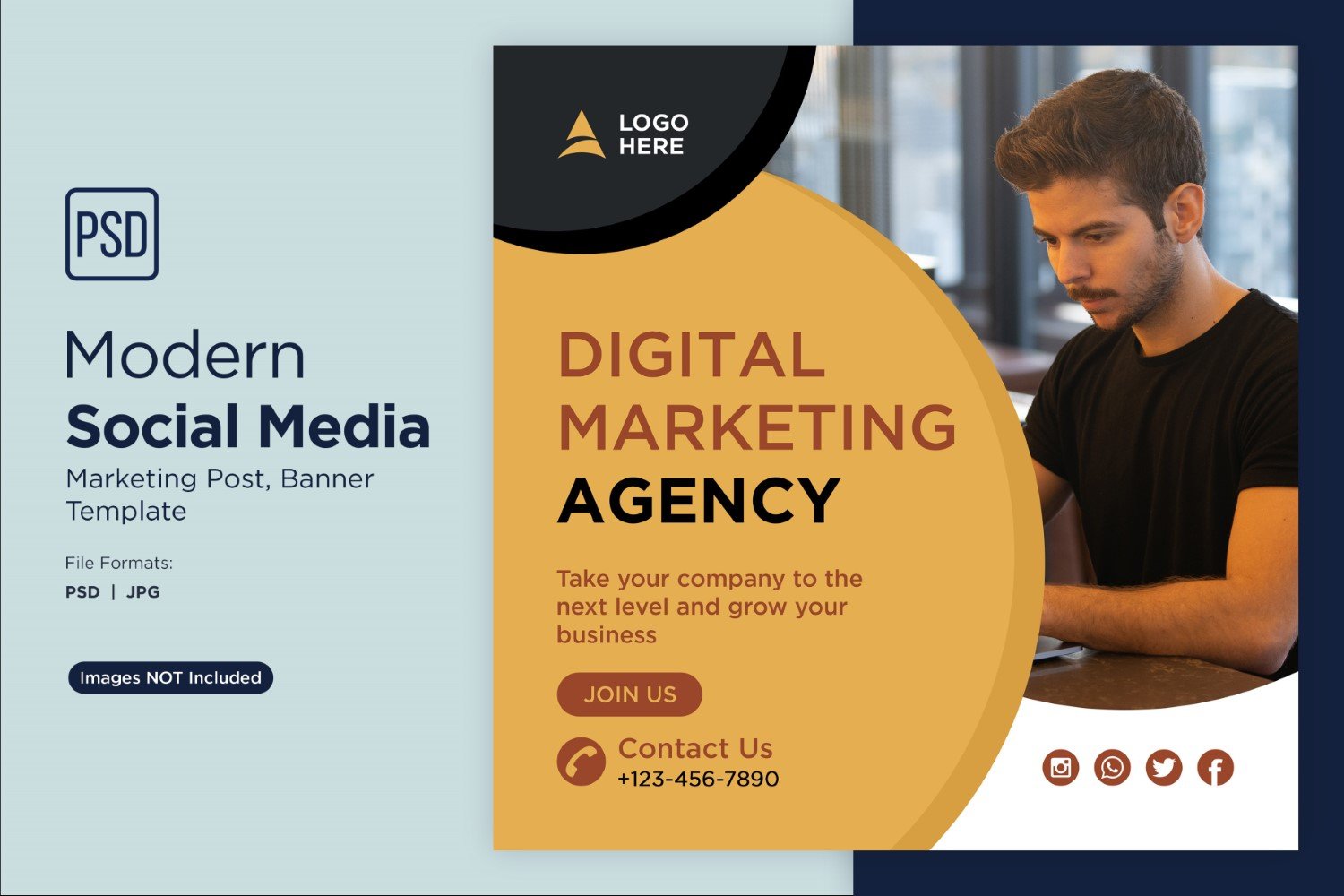 Digital Marketing Agency Business Banner Design Template 7.