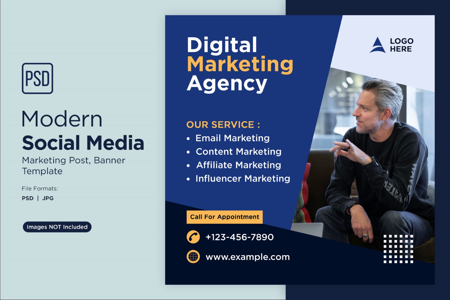 Digital Marketing Agency Business Banner Design Template 8.
