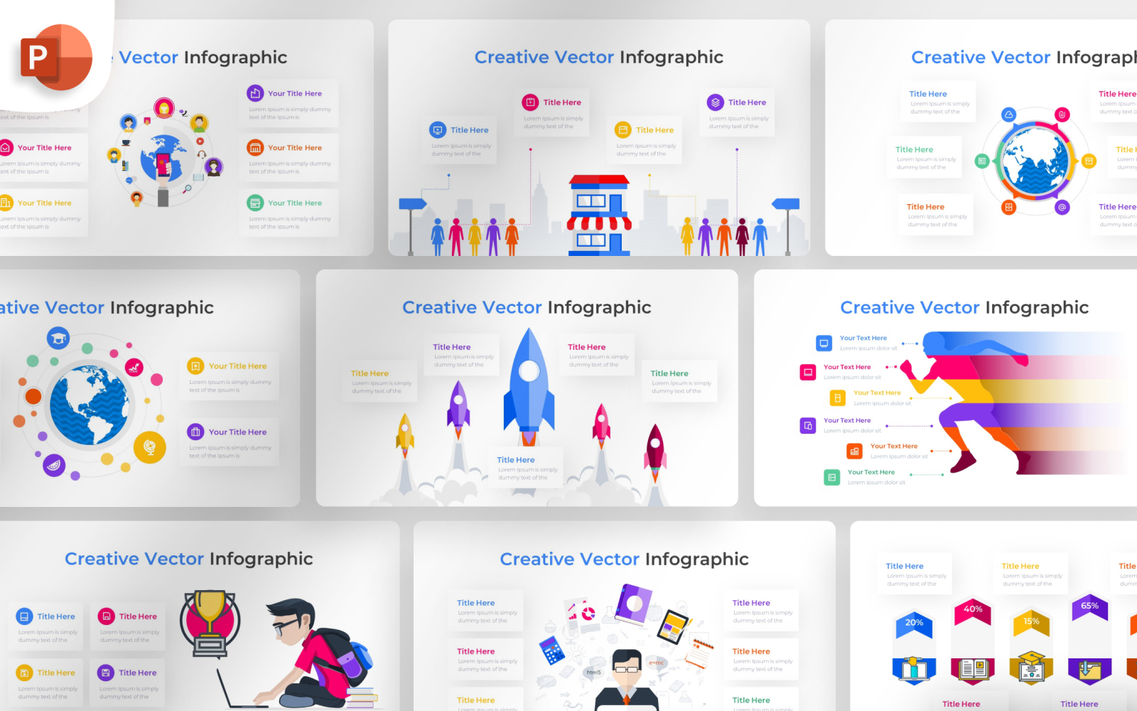 Creative Vector PowerPoint Infographic Template