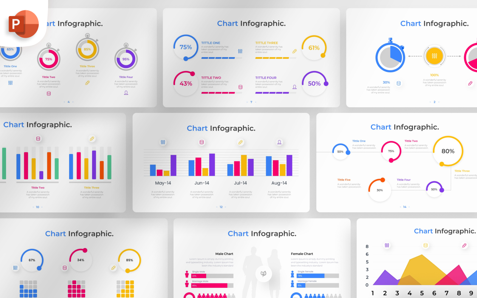 Chart PowerPoint Infographic Template