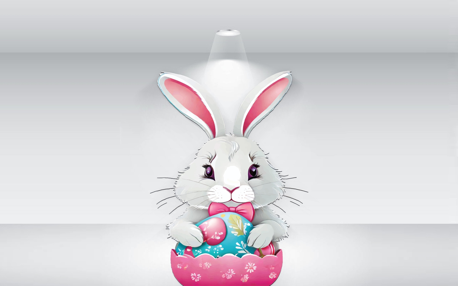 Easter Rabbit With Egg Illustration Vector