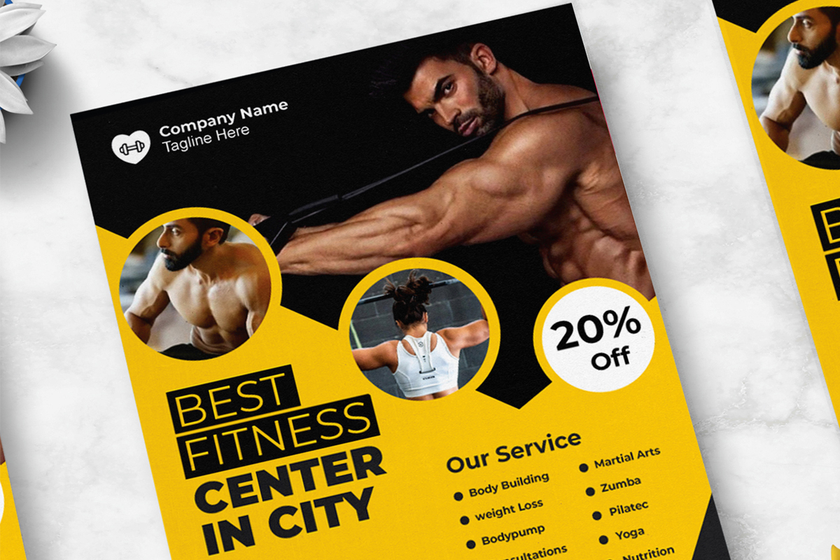 Best Gym Fitness Flyer Template