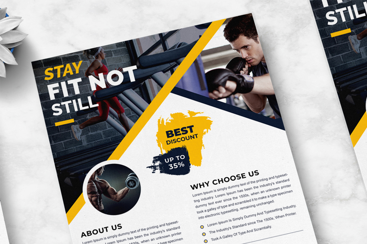 Health and Fitness GYM - Flyer Template