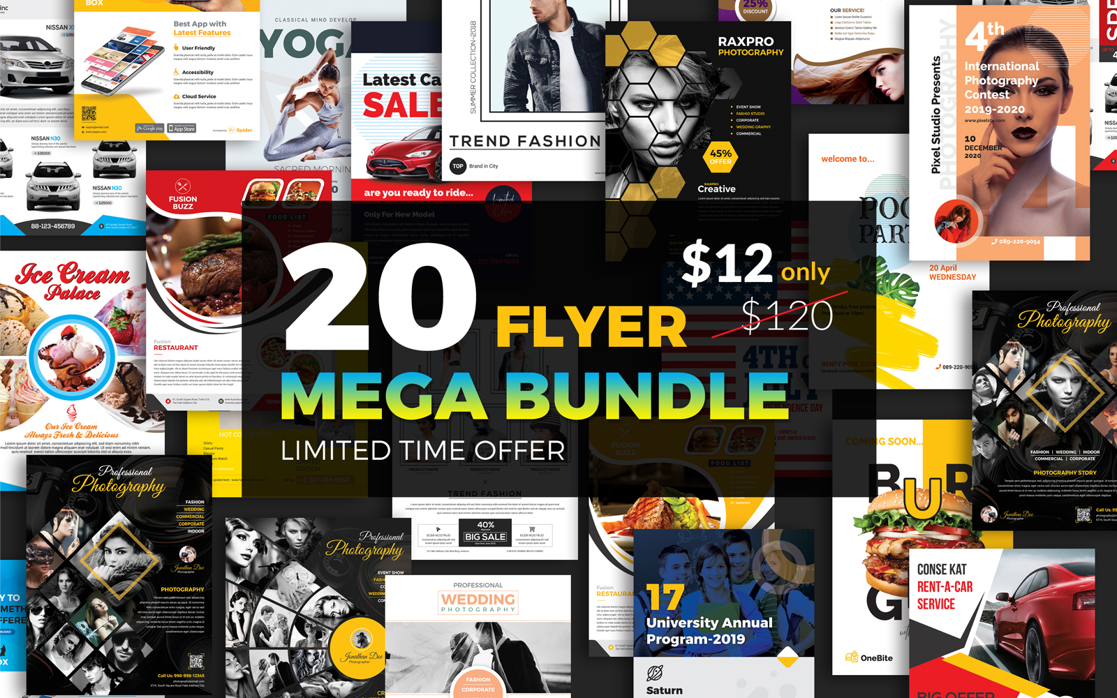 20 Flyer Template Mega Bundle