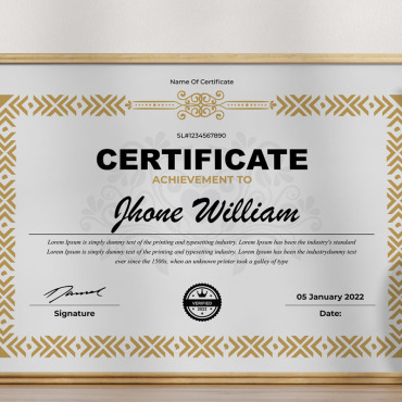 Certificate Certificate Corporate Identity 373892