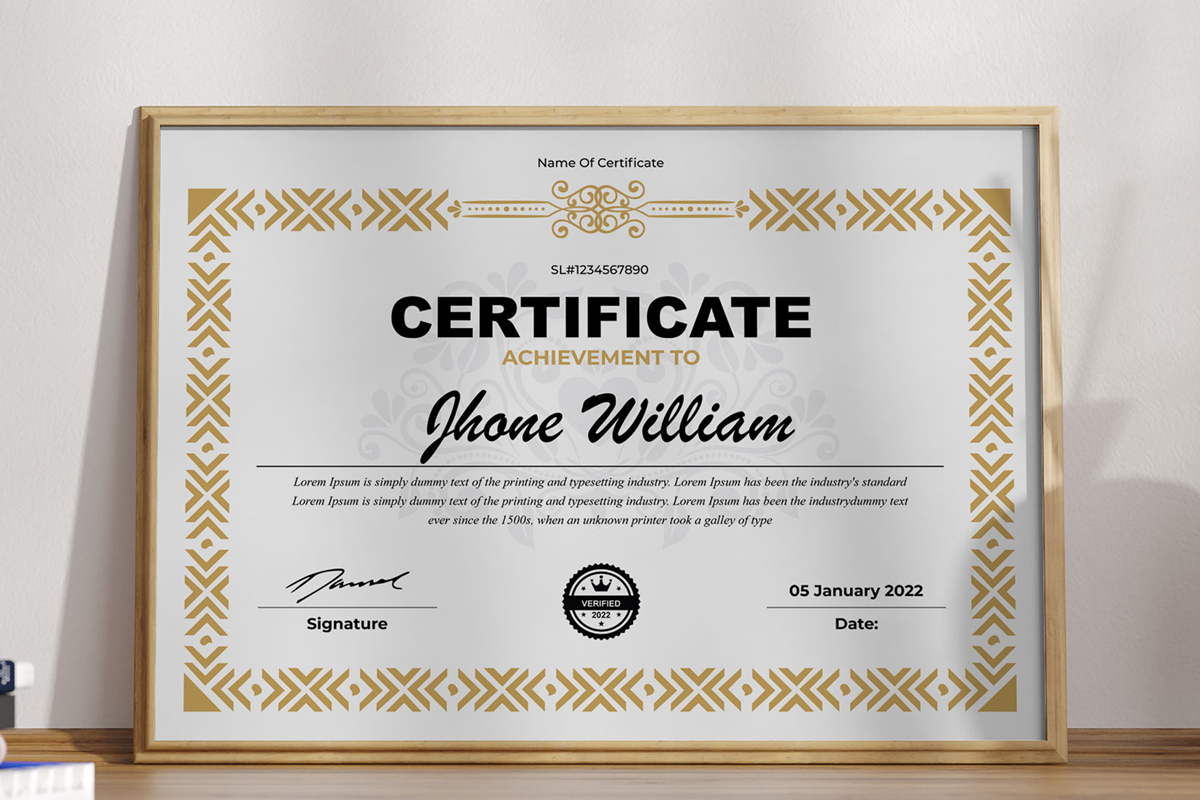 Certificate Templates Layout