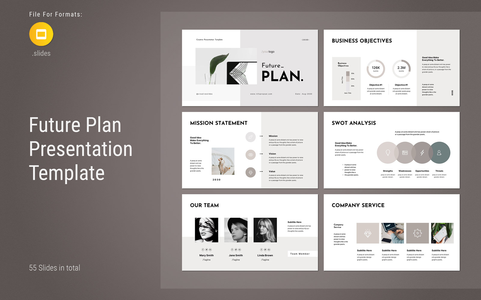 Future Plan Google Slides Template