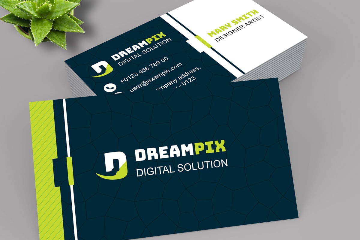 Stylish Business Card Template Layout