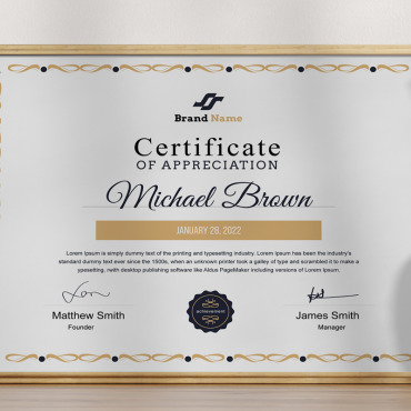 Certificate Certification Corporate Identity 373909