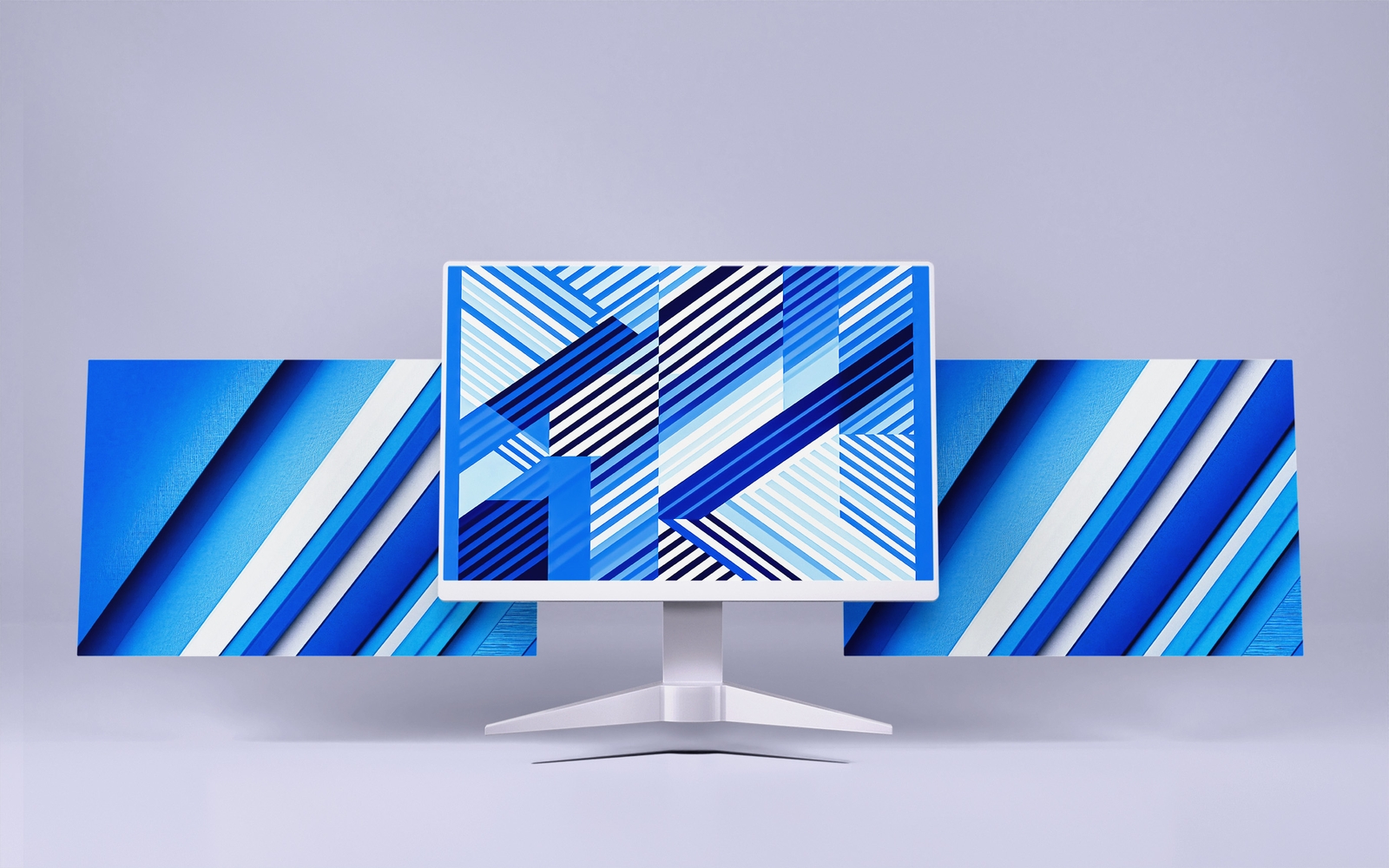 Collection Of 2 Abstract Blue Background With Diagonal Stripes Illustration