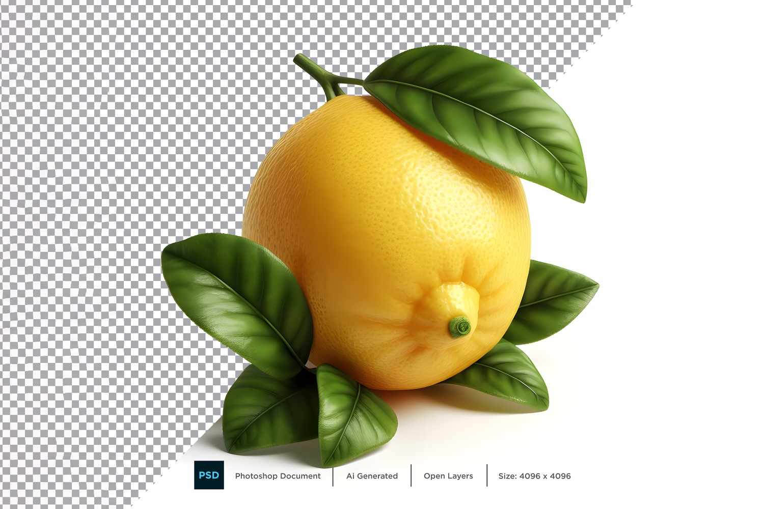 Lemon Fresh fruit isolated on white background 1
