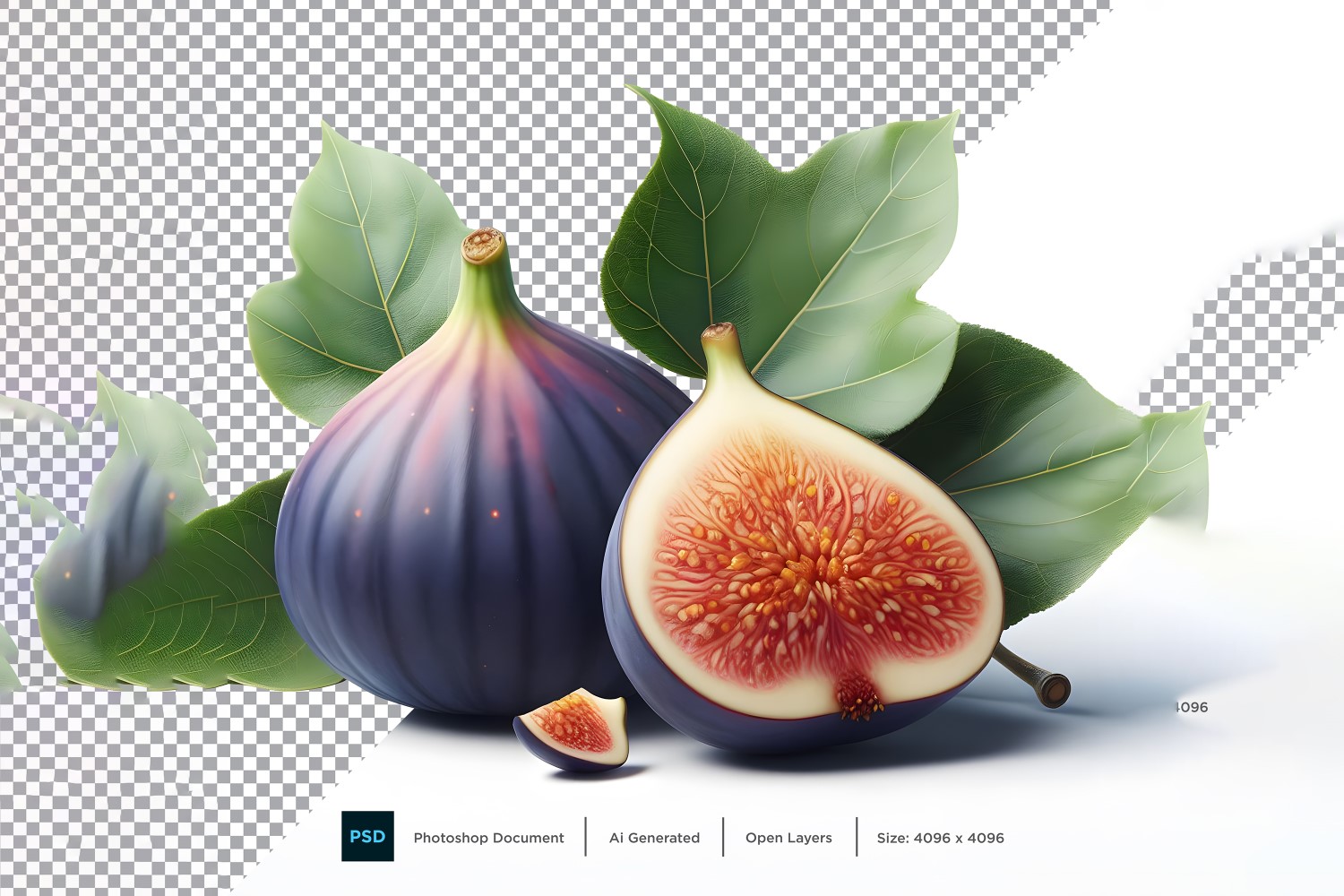 Fig Fresh fruit isolated on white background 8