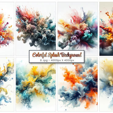 Colorful Ink Backgrounds 374028