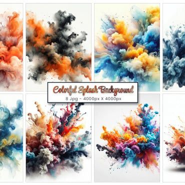 Colorful Ink Backgrounds 374030