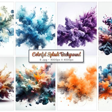 Colorful Ink Backgrounds 374033