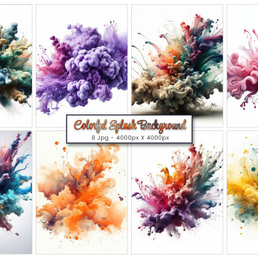 Colorful Ink Backgrounds 374036