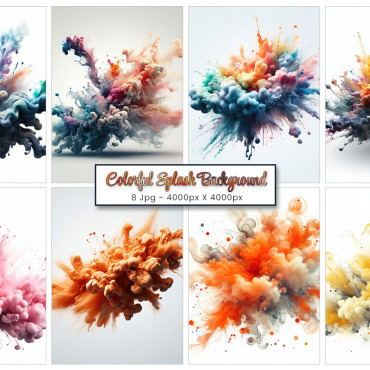 Colorful Ink Backgrounds 374038