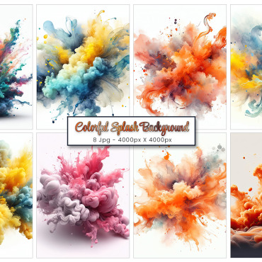 Colorful Ink Backgrounds 374040