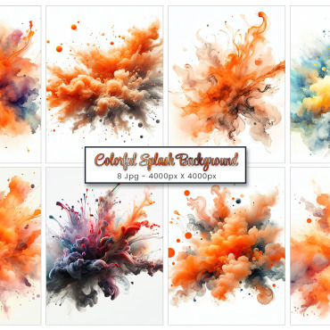 Colorful Ink Backgrounds 374042