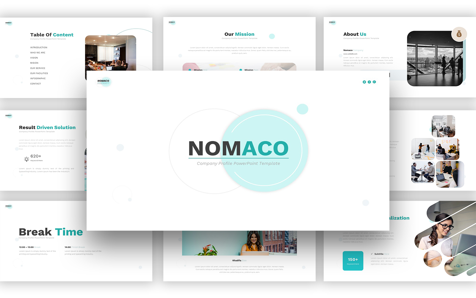 Nomaco Company Profile Keynote Template