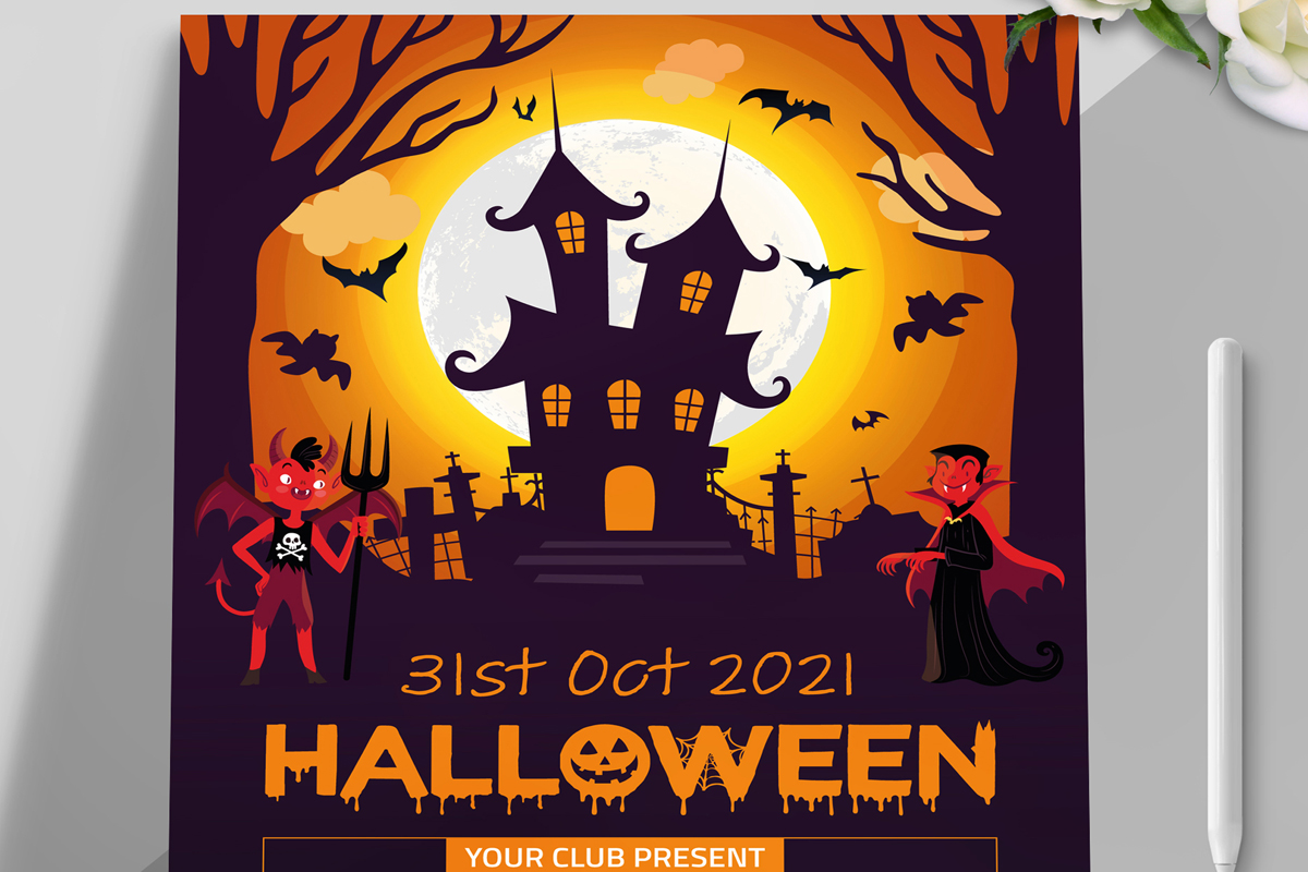 The Dark Halloween Flyer Template