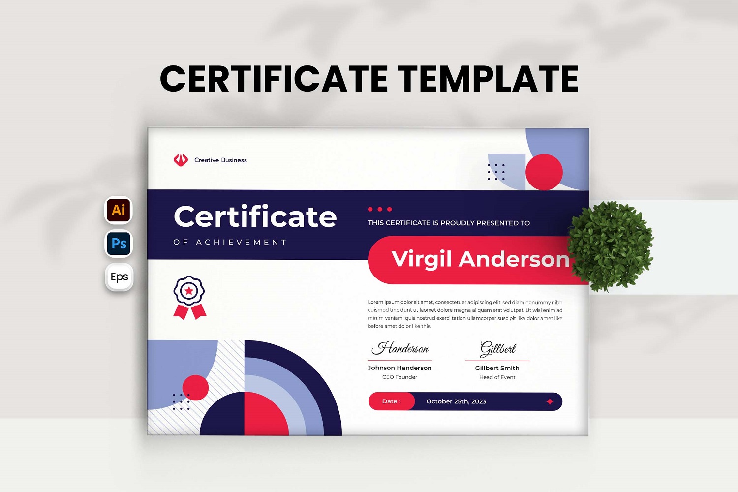 Modern Creative Certificate