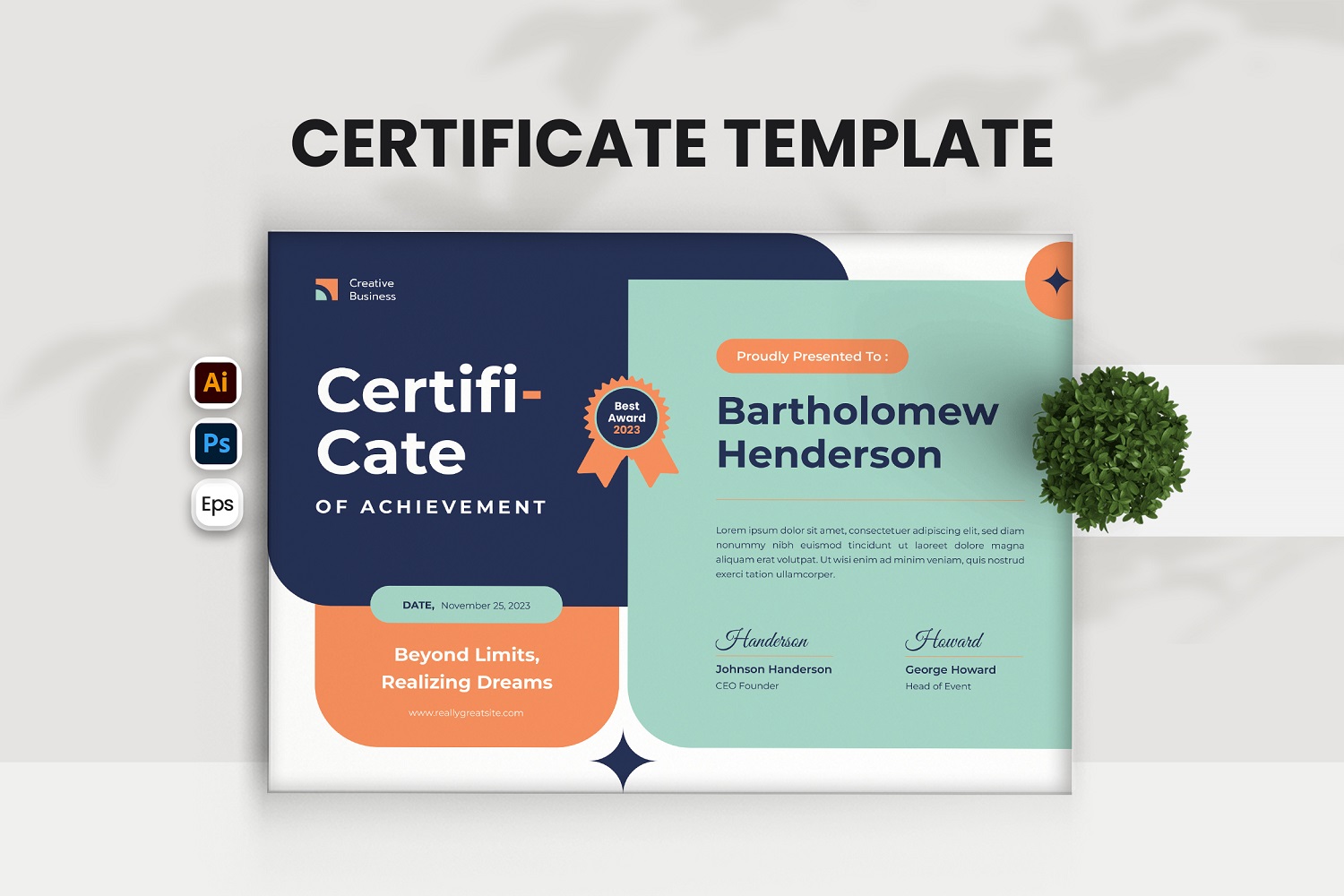 Minimalist Achievement Certificate