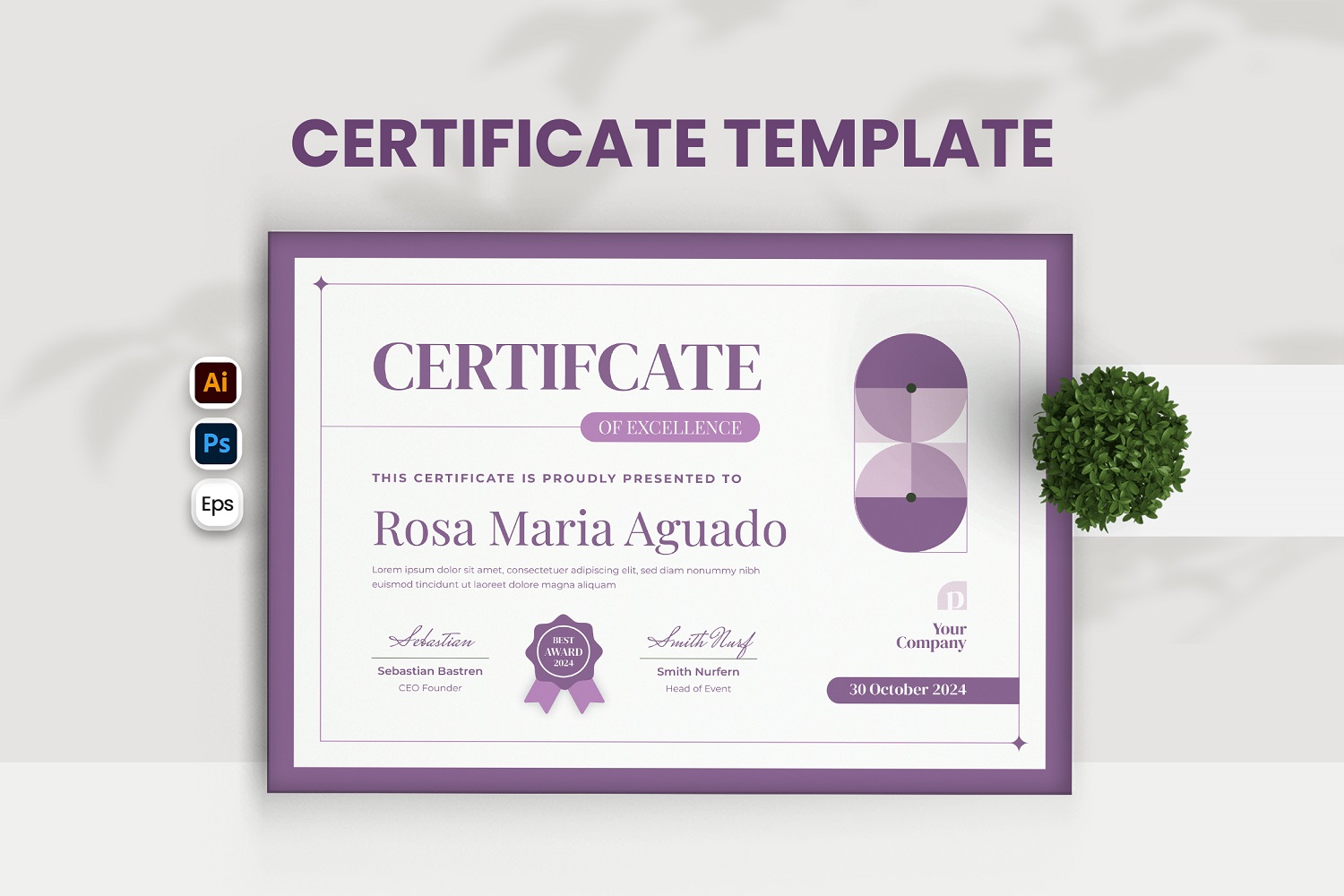 Aesthetic Certificate Template