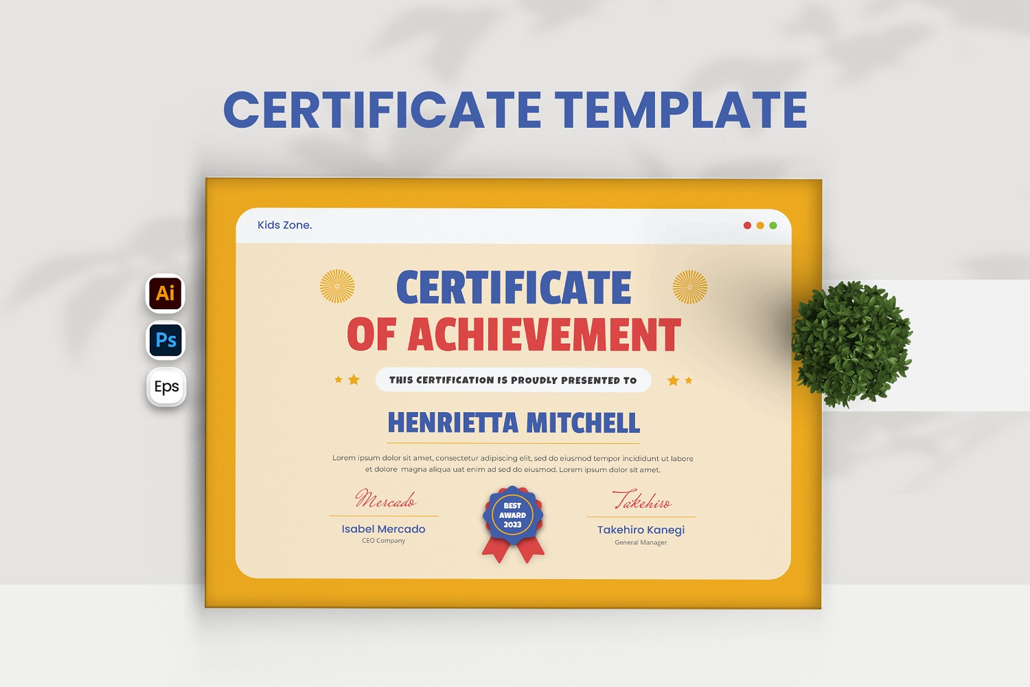 Kids Achievement Certificate