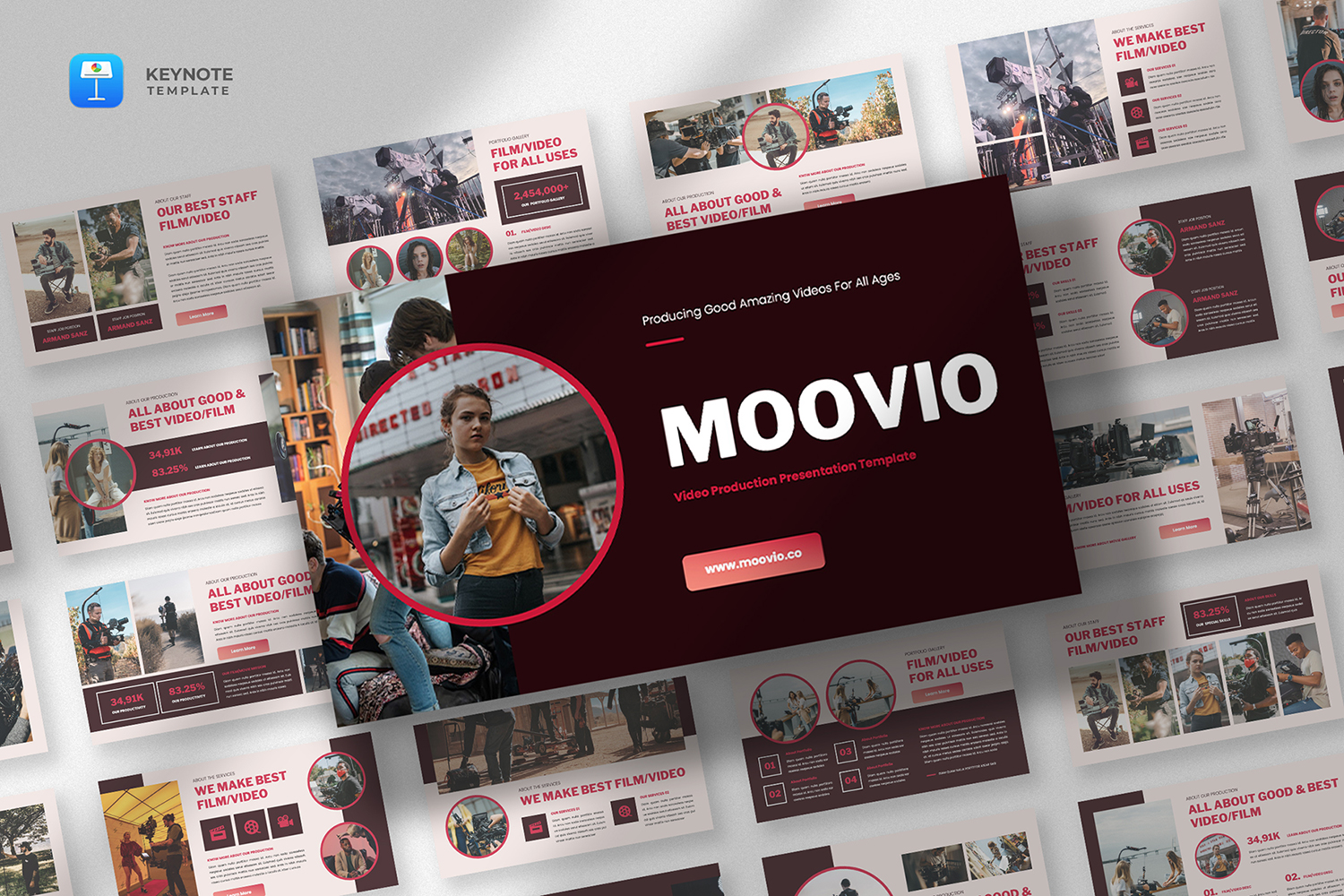 Moovio - Video Production Keynote Template