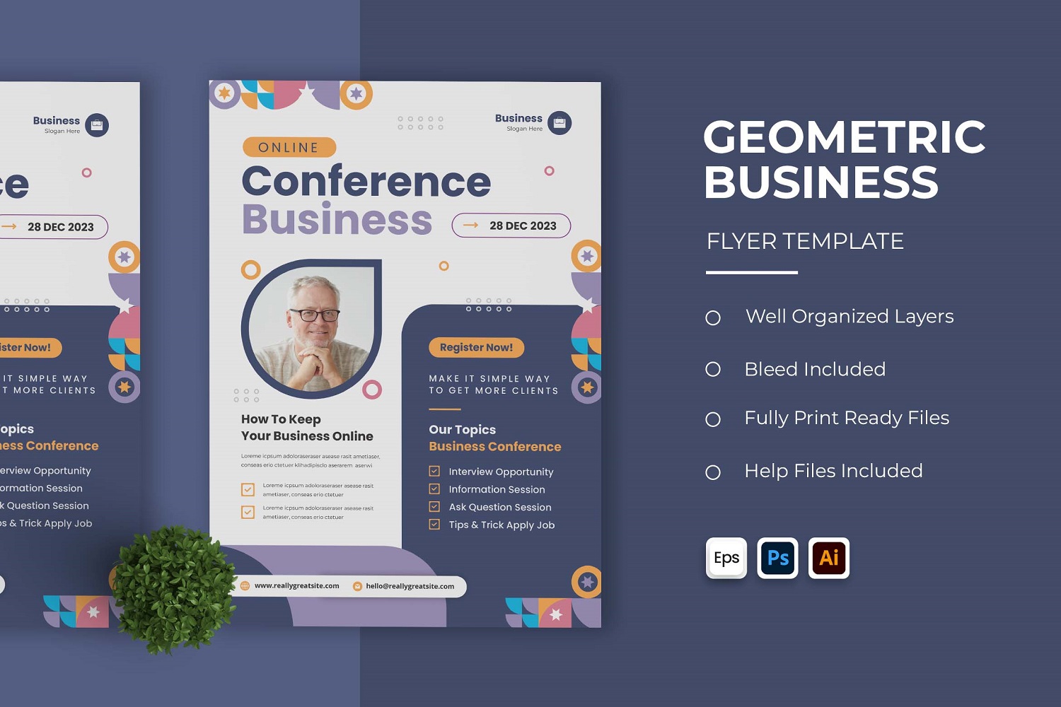 Geometric Business Flyer Template