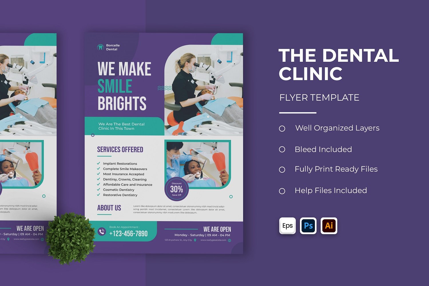 Dental Clinic Flyer Template