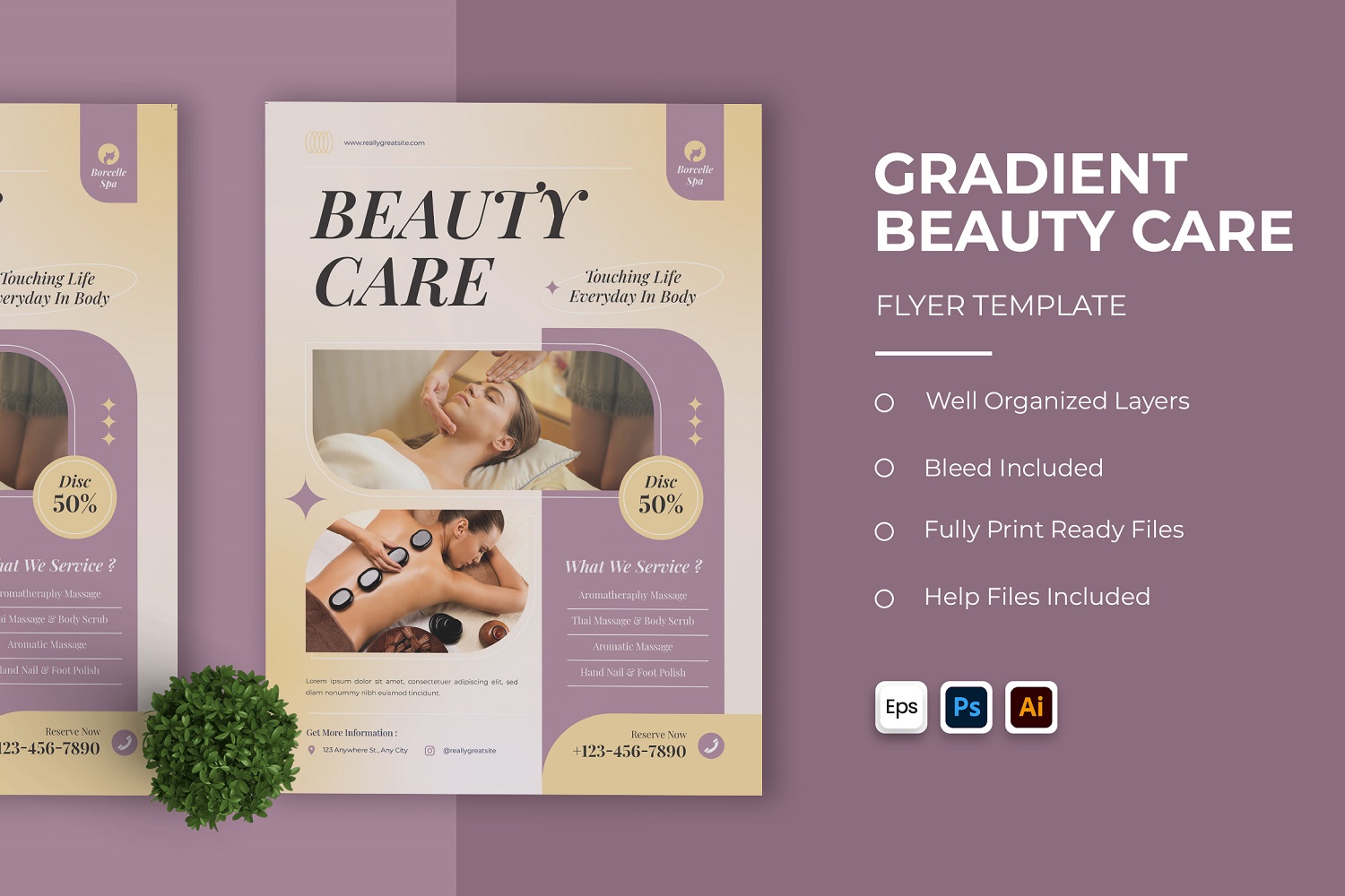 Gradient Beauty Care Flyer