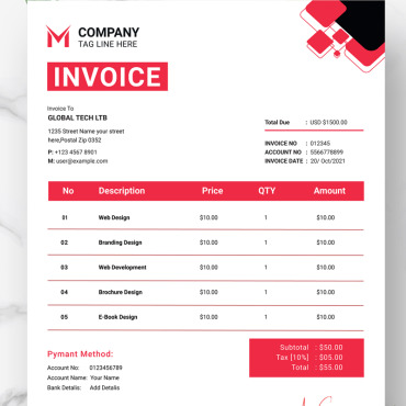 Ai Invoice Corporate Identity 374240