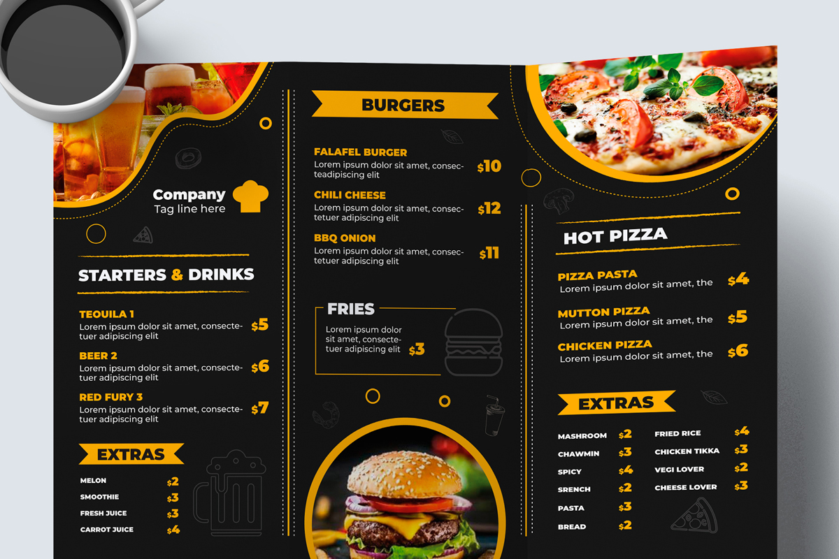 Food Menu Design Template