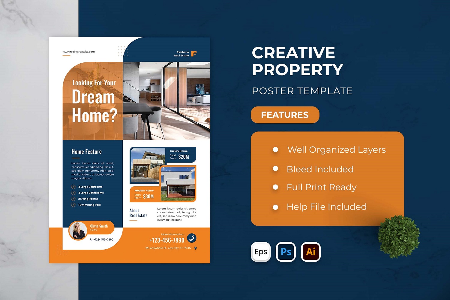 Creative Property Poster Template