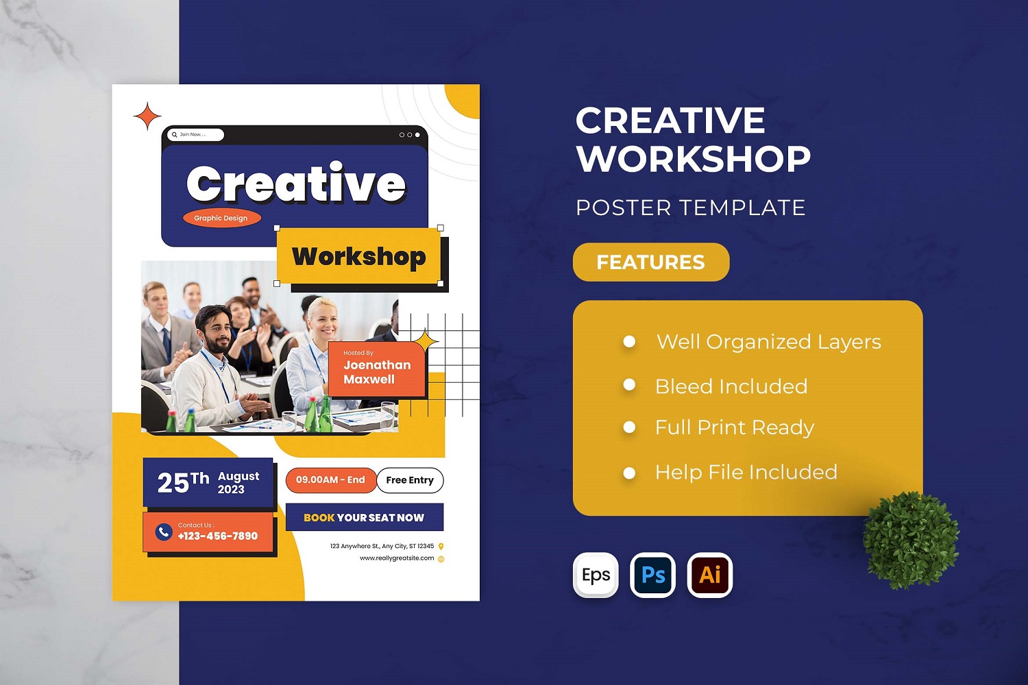 Creative Workshop Poster Template