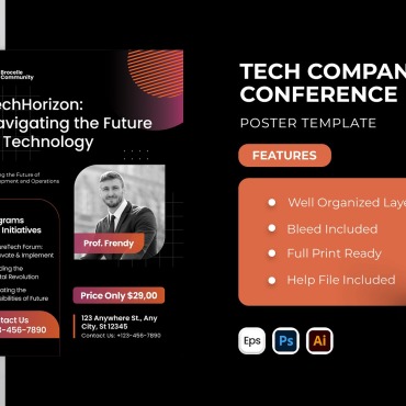 Template Poster Corporate Identity 374276