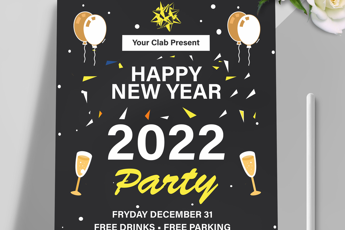 Happy New Year Party Flyer