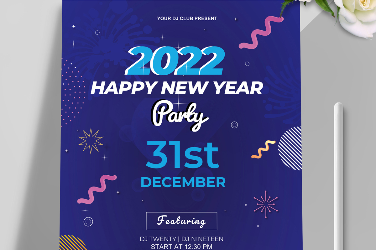 New Year Party Flyer Templates