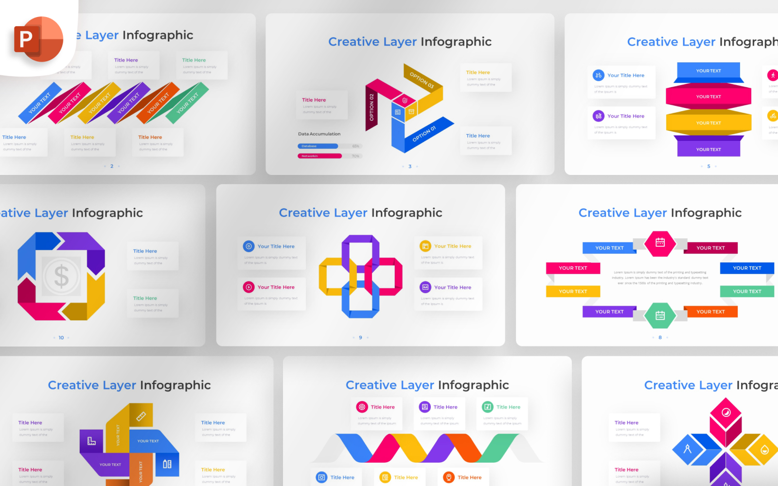 Creative Layer PowerPoint Infographic Template