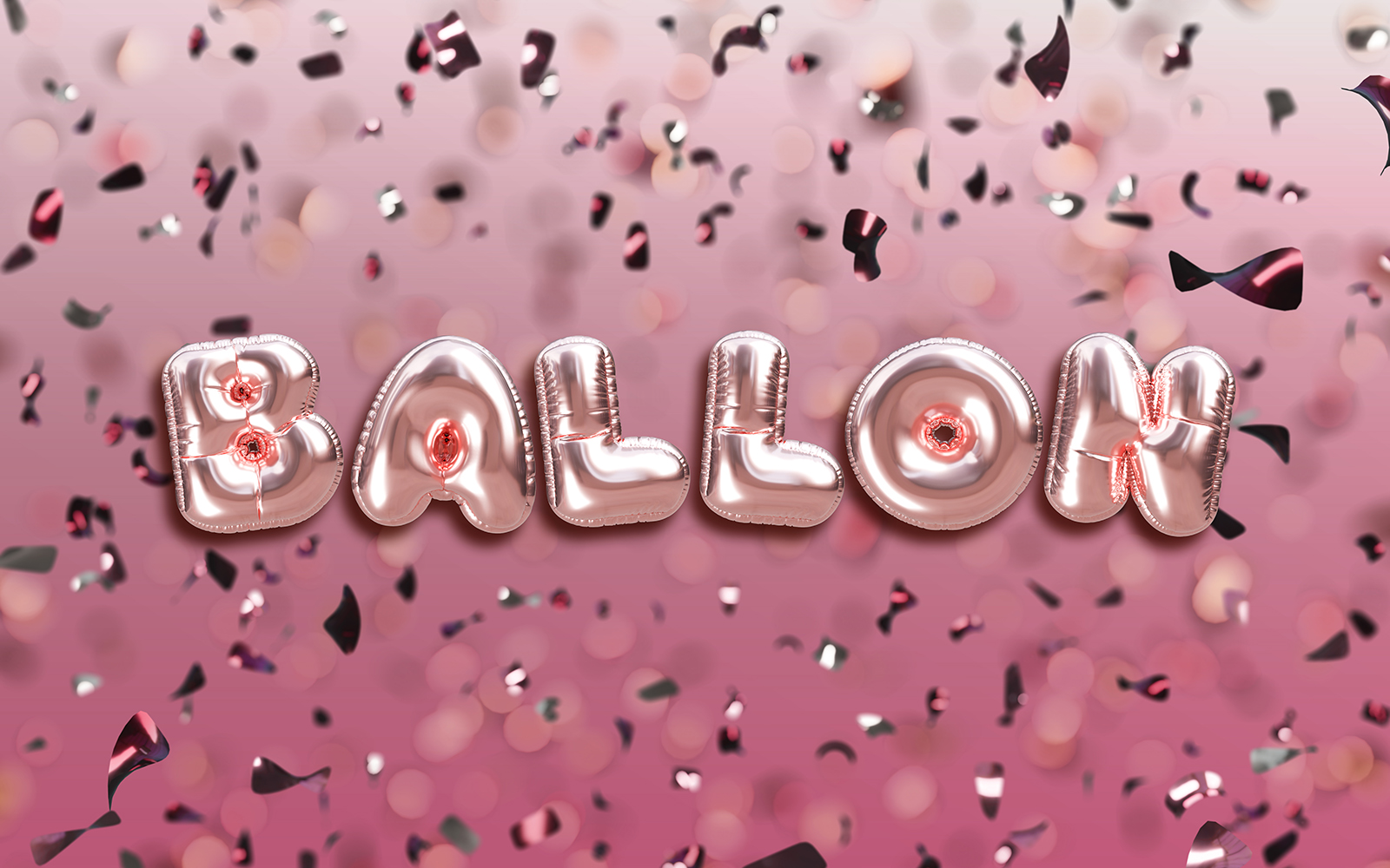 3D Balloon Letter Set Collection