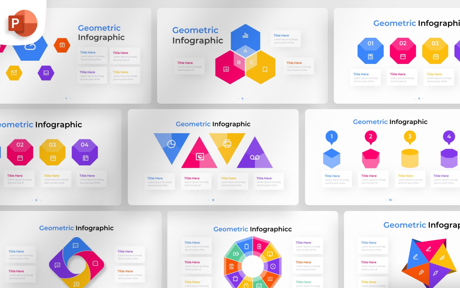 Geometric PowerPoint Infographic Template