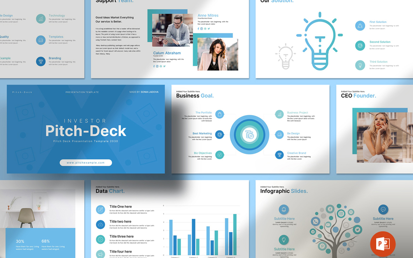 Investor Pitch Deck Presentation Template