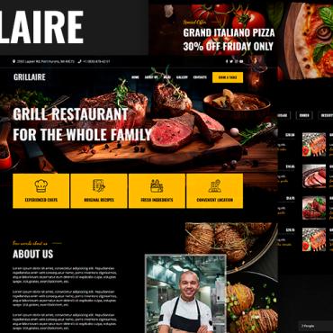 Cafe Food Landing Page Templates 374456