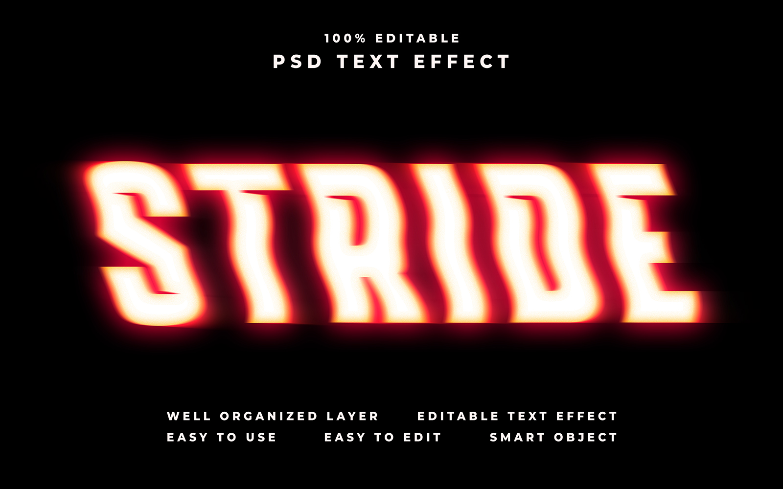 Stride Editable Text Effect