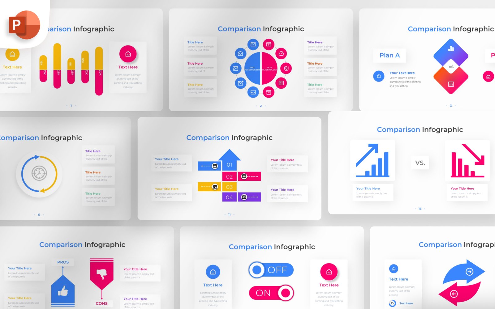 Comparison PowerPoint Infographic Template