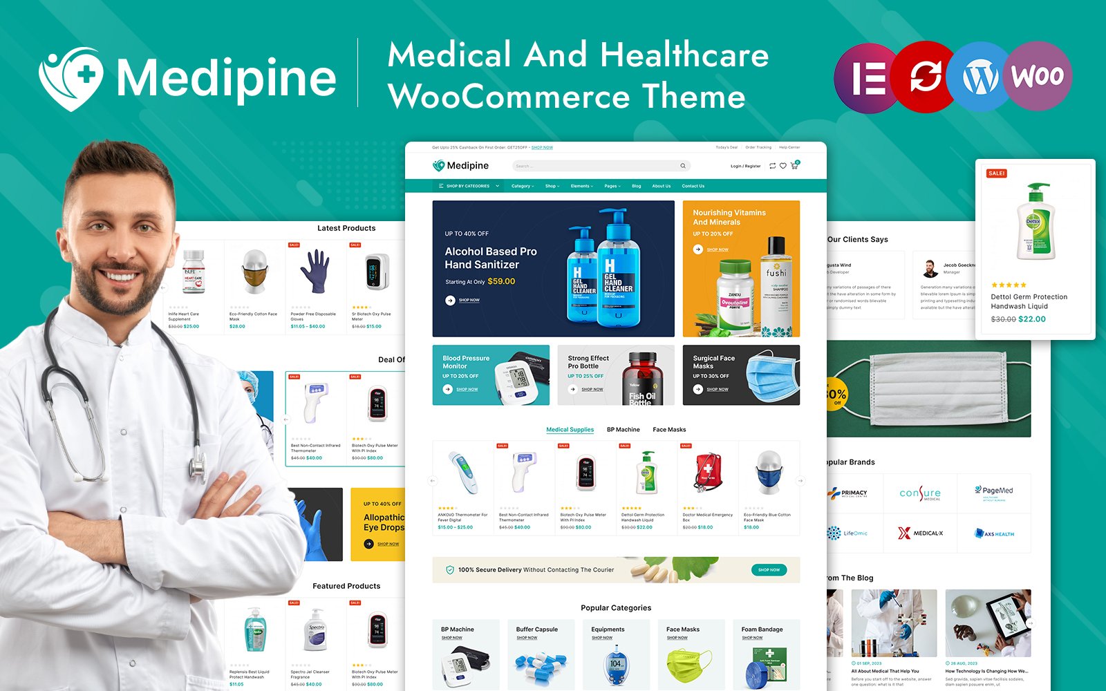 Medipine - Medicine, Healthcare & Medical Store Elementor WooCommerce Responsive Theme