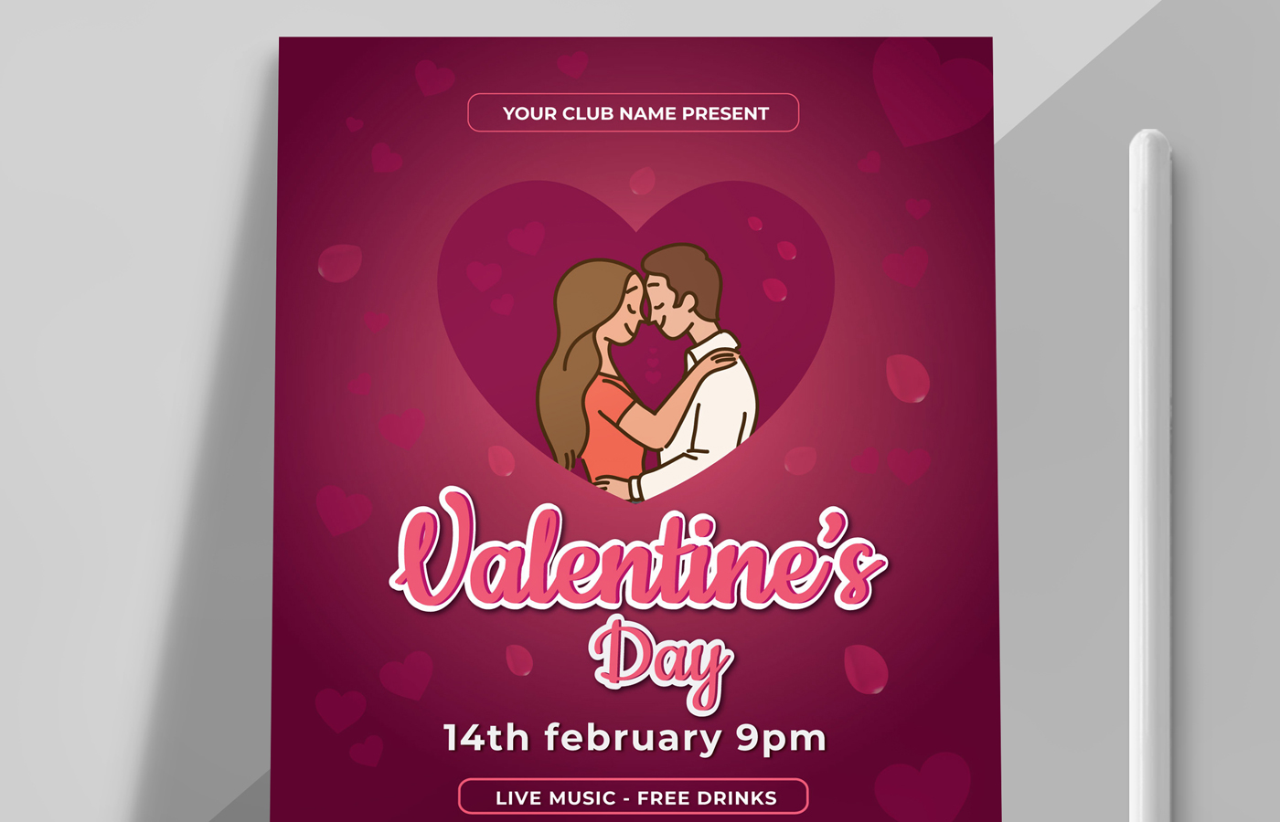 Valentines Day Poster Template